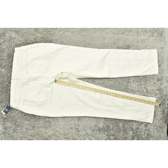 NWT Abercrombie Women's Tall 18L Straight Jeans White The 90's Ultra High Rise - Picture 4 of 9